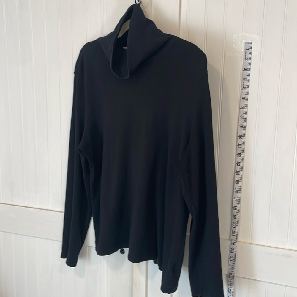 Karen Scott soft, black turtleneck size XXL